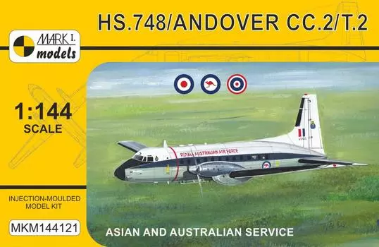 Mark 1 Royal Air Force Andover Tactical Transport Aircraft Plastic Model MKM144121 1/144 HS.748 CC.2/T.2