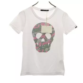 MARK&LONA made in Japan Short sleeve T-shirt M white Skull Women Used