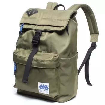 MARKSMAN Backpack Large Capacity Rucksack Foldable Backpack Outdoor Khaki Green Width 260 x Height 410 x Depth 165mm [Meden] Men s mdna-09n-khaki