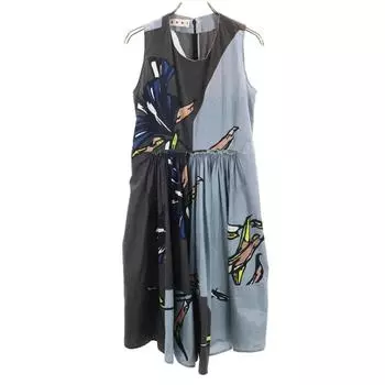 MARNI made in Italy Floral No sleeve one piece 38 gray Women Used