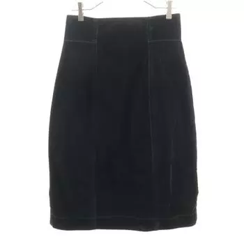 MARNI made in Italy Moleskin Knee length skirt 40 black Women Used