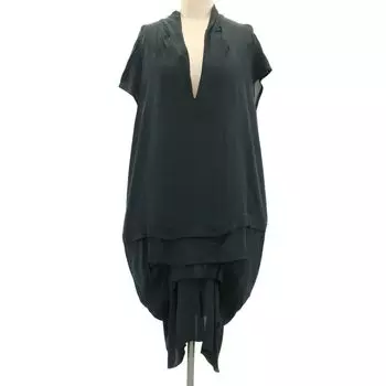 MARNI made in Italy Short sleeve Long dress 40 black French sleeve Women Used