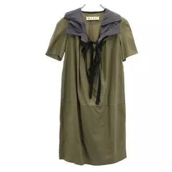 MARNI made in Italy Short sleeve one piece 42 khaki Women Used