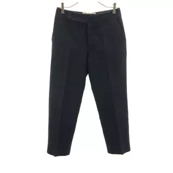 MARNI Made in Italy Wool Blend Slacks pants 38 Charcoal Navy Trouser Women Used