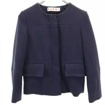 MARNI Made in Italy wool No color Jacket 38 Navy Women Used