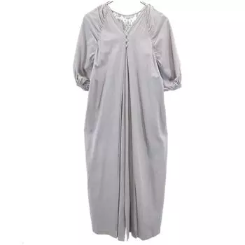 MARNI Short sleeve Long dress S gray Women Used