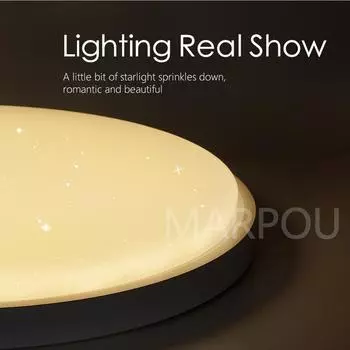 MARPOU Star Led ceiling lamp for living room lamps 110V 220V Brightness Dimmable by Remote control ceiling lights For bedroom
