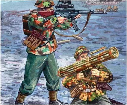 Mars Figure World War II German Army Night Combat Unit 8 Figures Plastic Model ORM32028 1/32 Poses/15