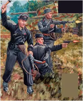 Mars Figure World War II German Army Tank Crew Dismounted Combat 8 Figures Plastic Model ORM32035 1/32 Poses/15