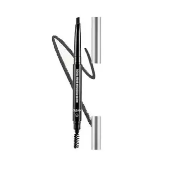 MARS Micro Precision Brow Pencil со шпулей | Выдвижной и легко скользящий | Стойкий и естественный результат (0,4 г) (черный)