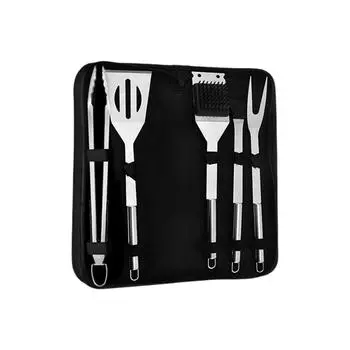 Marshmallow Roasting Sticks Telescopic Barbecue Forks Retractable Stainless Steel BBQ Forks 5pcs One Size белый