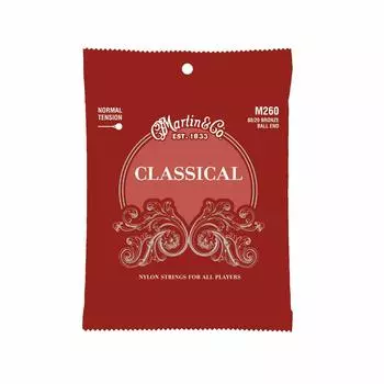 MARTIN M260 Classical Bronze Normal Tension Classical Guitar Strings 80/20