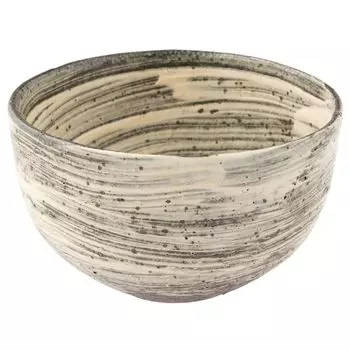 Marui Seito Shigaraki Ware Hechimon Bowl Capacity Approximately 600ml White Arashi White MR-3-4573