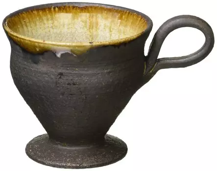 Marui Seito Shigaraki Ware Hechimon Demitasse Cup Коричневая бирка