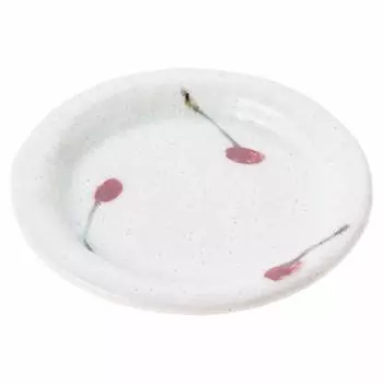 Marui Seito Shigaraki Ware Hechimon Dish Plate Dish Cherry Diameter Approximately 15cm Made in Japan MR-3-3393