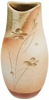 Marui Seito Shigaraki Ware Hechimon Ваза Керамика Цветочная основа Meiyo Длинная высота прибл.. 26 см Керамика Сделано в Японии MR-1-2542