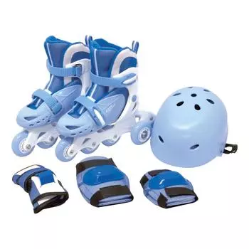 Maruka Easy Inline II Размер M Passion Blue Toy Sports от 3 лет и старше. Тренировочные колеса можно прикреплять и снимать 186603