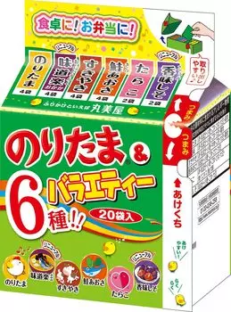 Marumiya Furikake Noritama Variety 20 пакетиков по 45 г x 10 штук и