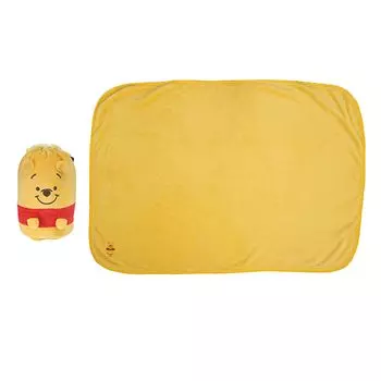 Одеяло Marushin Mascot на шнурке с изображением Винни Диснея, В70 x Ш100 см, милое, пушистое, стильное, для холодной погоды 2245029600 Пух/Пушистый прибл.