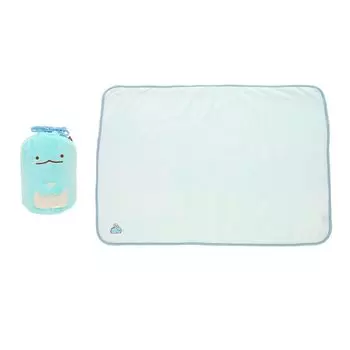 Одеяло Marushin Mascot со шнурком Sumikko Gurashi Mogyutto Lizard В70 x Ш100 см, милое, пушистое, стильное, для холодной погоды 6575030100 Прибл.