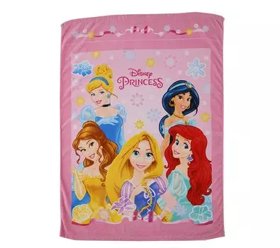 Marushin Towel Blanket for Disney Princess Nap 2125018300 Kids, Character, Pink, Cute, 100% Cotton, Girls, Blanket, Summer, Nursery, Kindergarten,