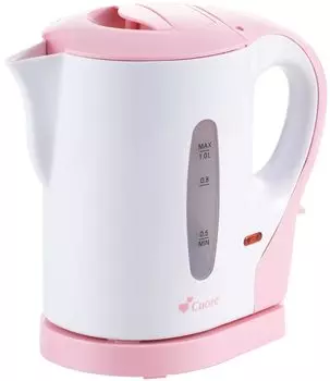 Maruyama Cuore Electric Kettle Lightweight Compact Equipped with Empty Cooking Prevention Function Pink 1.0L CU-301EK(P)
