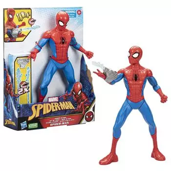 Marvel Фигурка супергероя Thwip для детей в возрасте от 5 лет, в комплект входит аксессуар Web Blaster, Человек-паук, 13 дюймов, 5+
