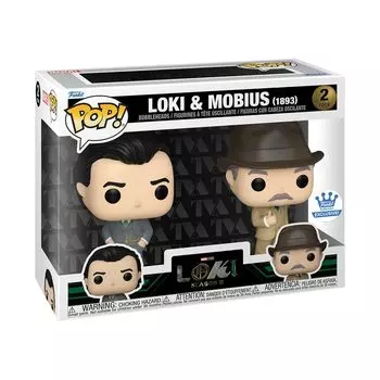 Marvel Локи 2 сезон Локи Мобиус Фигурка Funko Marvel Web & 2-Piece POP! Набор из 2 штук [Эксклюзив Funko]