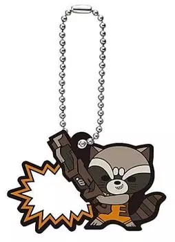 Marvel MINI HEROES Rubber Mascot Gacha Gacha Capsule Toy [6. Rocket] (single item)