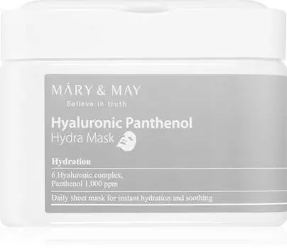 Mary & May Hyaluronic Panthenol Hydra Mask Ensemble De Masque En Tissu Pour Une Hydratation Intense TU прозрачный