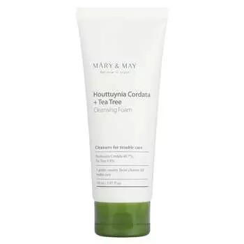 Mary & May, medicinal buckwheat powder + tea tree, cleansing foam, 150ml (5.07fl oz)