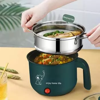 Машина бытовая 1-2 человек Hot Pot одно-/двухслойная мульти рисоварка антипригарная сковорода многофункциональная EU