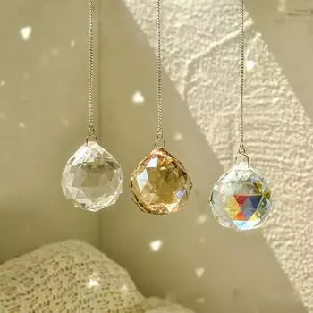 Машина для изготовления хрустальных шаров, ловец солнечных лучей с цепочным украшением, призматическое окно 4*26cm