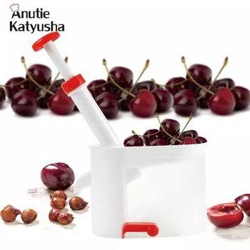 Машина для удаления вишневых косточек Сборщик вишневых косточек Cherry Corer с контейнером Кухонные гаджеты Инструменты 1Pc