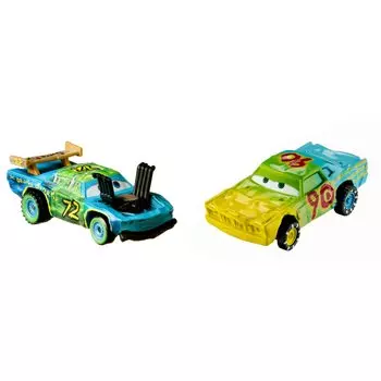 Машинки 2022 Mattel Diecast Mini Car 2 Pack Super Fly Airborne с табличкой Character Car Mud Race Racer Sign Crazy Eight 1:55 & [Предмет]