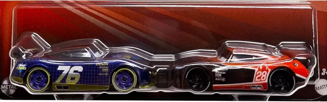 Машинки 2023 Mattel Diecast Mini Car 2 Pack Will Rush Tim Treadless Car Movie 3 Crossroads Anime Piston Cup Racer 155 №76 и №28 [Предмет]