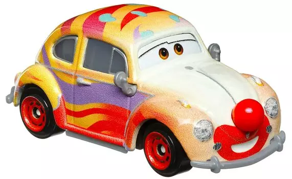 Машинки на дороге 2023 Mattel Diecast Mini Car 1 Pack Kelly Beambright Character Car Movie Animation Short KELLY BEAMBRIGHT Clown 1:55 Disney-Pixa-