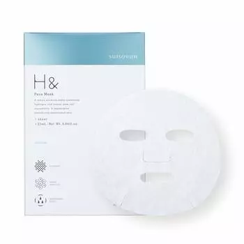 Маска для лица Ash H Hydrogen 1 шт. Уход за стволовыми клетками человека Увлажнение & & (Подарок за кожу)