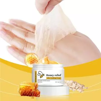 Маска для рук Honey Tear, питательная, увлажняющая, мягкая, гладкая, ежедневная очищающая и увлажняющая маска для рук One Size белый