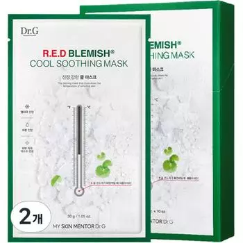 Маска Dr.G Dr.G Red Blemish Cool Soothing Mask, 10 упаковок, 2 шт.