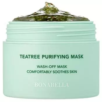 Маска-пленка для умывания Bonabella Tea Tree Purifying Wash-Off Mask Pack 100 мл, 1 упаковка, 1 шт.