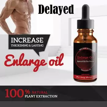 Масло для увеличения пениса Bigger Longer Delay Products для мужчин 10 мл