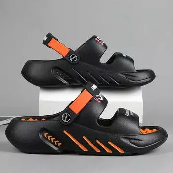 Massage Men Slippers Summer Breathable EVA Slippers Dual Purpose Sandals For Men Lightweigh Sumer Shoes For Men Plus Size 39-48 39-40(25cm)