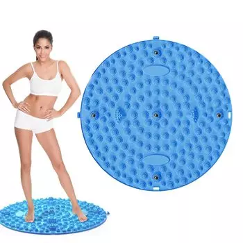 Массажер для ног Phyxiul Foot Pressure для йоги и шиацу Доска для массажа ног TPE Круглый массажер для снятия усталости Walkstone Pressure Point Домашний фитнес-коврик, коврик, материал, коврик, синий