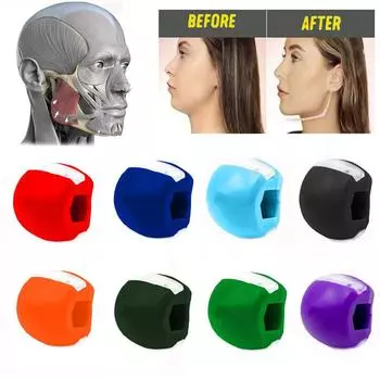 Массажер для похудения лица Pop N Go Mouth Jawline Jaw Muscle Exerciser Ball Chew Bite Breaker Training Подтяжка подбородка массаж уход за кожей