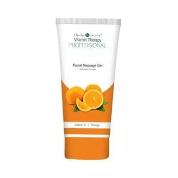 Массажный гель для лица против акне с Витамином С и Апельсином (100 г), Facial Massage Gel Anti Acne Formula Vitamin C Orange, Herbs & More