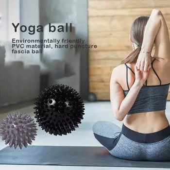 Массажный инструмент для ног Fascia Ball YoGa, подходящий для массажа всего тела, розовый, фиолетовый, синий, черный, глубокий массажер с колючими точками розовый