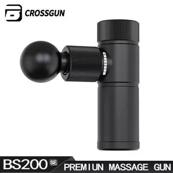 Массажный пистолет CROSSGUN, электрический высокочастотный массажер для фитнеса, для похудения тела, глубокой релаксации мышц, шеи, спины, ног, мини-массажер для фасции
