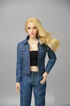 Масштабная фигурка совместима с телом TBLeague SGTOYS OL офисная женская джинсовая одежда и обувь комплект и голова не [TOYBARJAPAN] 1/6 S-019B (тело