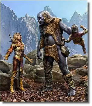 Master Box Fantasy Series Гигантская и женская пластиковая модель MB24011 1/24 Воин/Хоббит